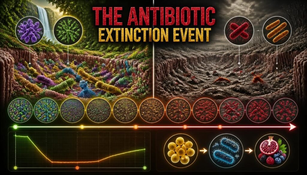 THE ANTIBIOTIC EXTINCTION EVENT