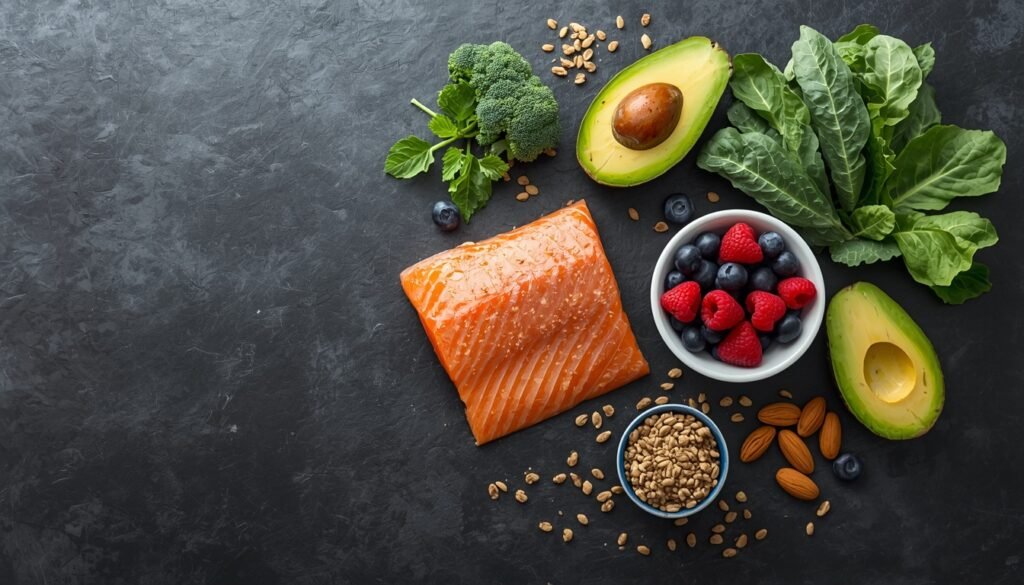 healthy foods for insulin resistance on a plate