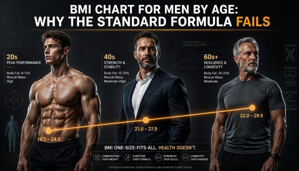 BMI chart for men by age
