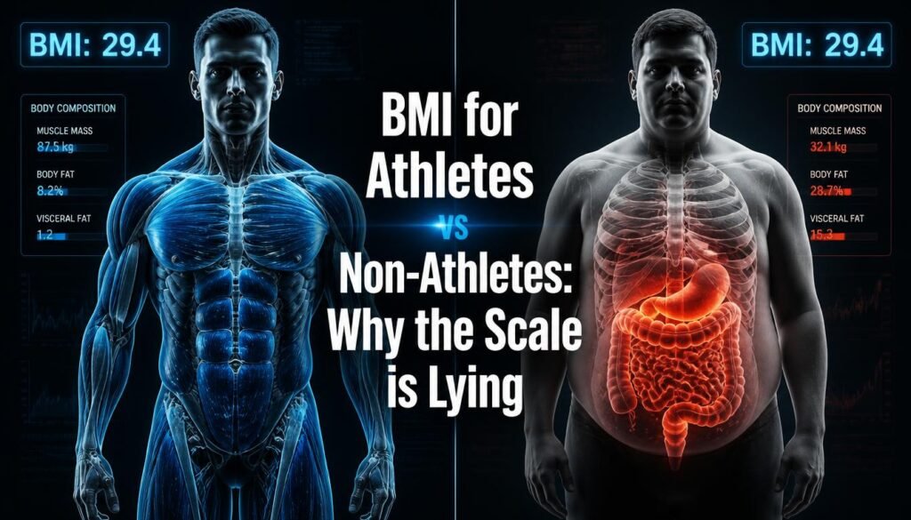 BMI for athletes vs non-athletes