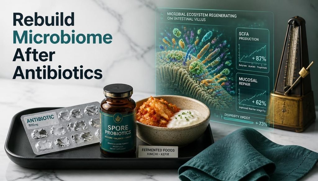 Rebuild microbiome after antibiotics