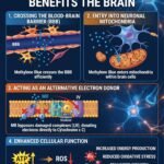 How does methylene blue benefit the brain?